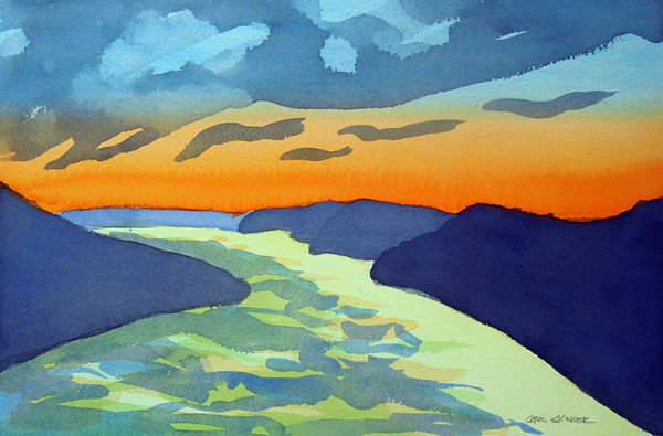 Riverview painting commissioned for bookcover